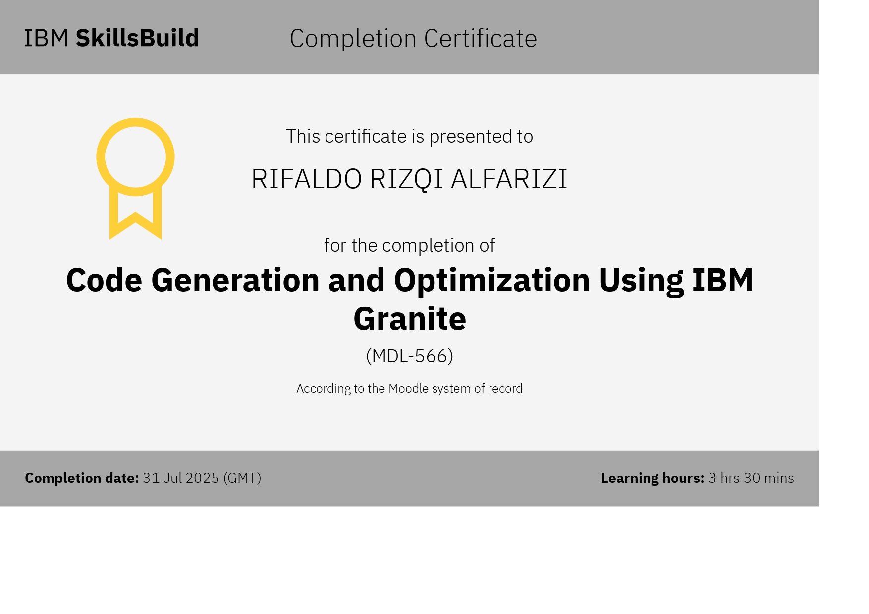 IBM Certificate